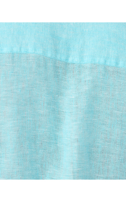MENS STUFF ADDISON SHIRT, CAPRI BLUE X RESORT WHITE