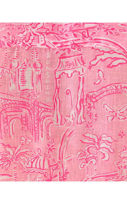 MENS STUFF ADDISON SHIRT, CONCH SHELL PINK PENNYS PLAYGROUND