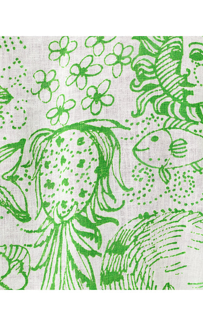 MENS STUFF ADDISON SHIRT, PUTTING GREEN LIL FLEUR DE LILLY