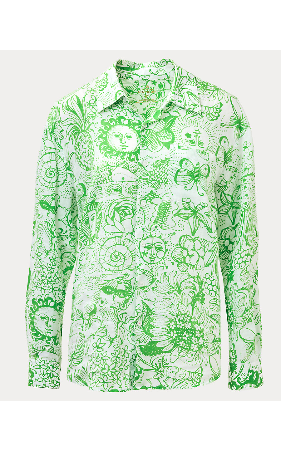 MENS STUFF ADDISON SHIRT, PUTTING GREEN LIL FLEUR DE LILLY