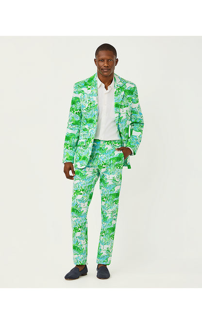 MENS STUFF FLAGLER BLAZER, CAPRI BLUE GALLOPING GALS