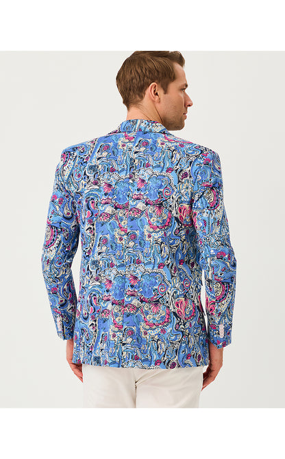 MENS STUFF FLAGLER BLAZER, MULTI PAISLEY PARADE