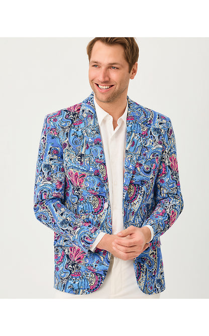 MENS STUFF FLAGLER BLAZER, MULTI PAISLEY PARADE