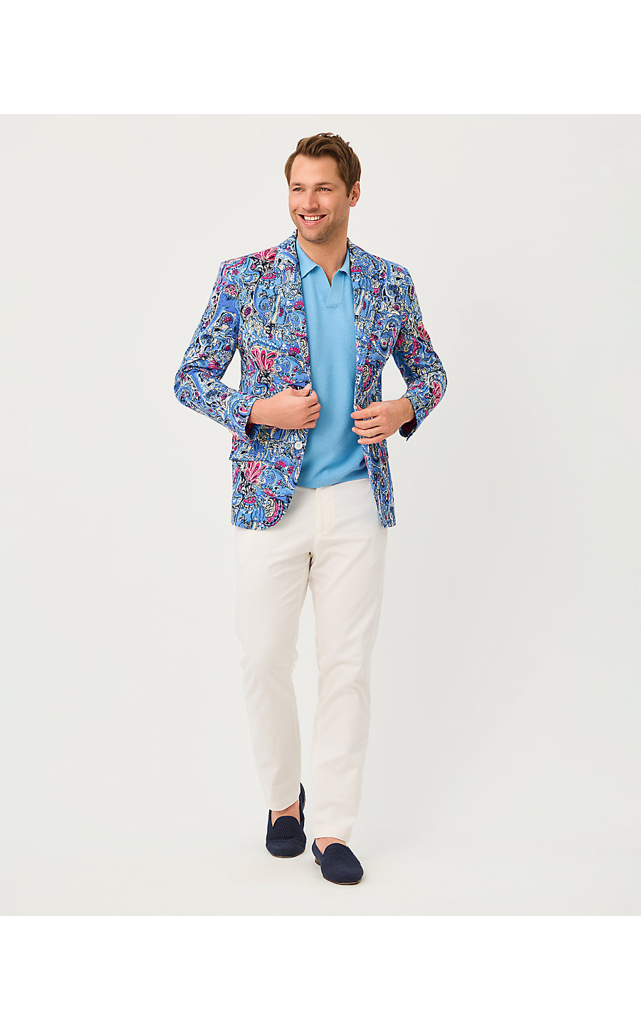 MENS STUFF FLAGLER BLAZER, MULTI PAISLEY PARADE