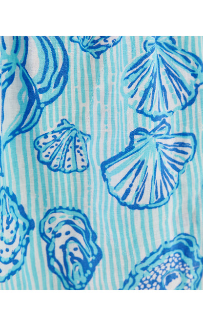 SHAELA DRESS, FRESH WATER BLUE COOL AS SHELL
