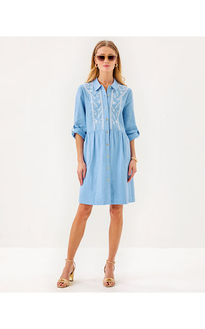 SHAELA DRESS, JACARANDA BLUE