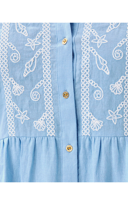 SHAELA DRESS, JACARANDA BLUE