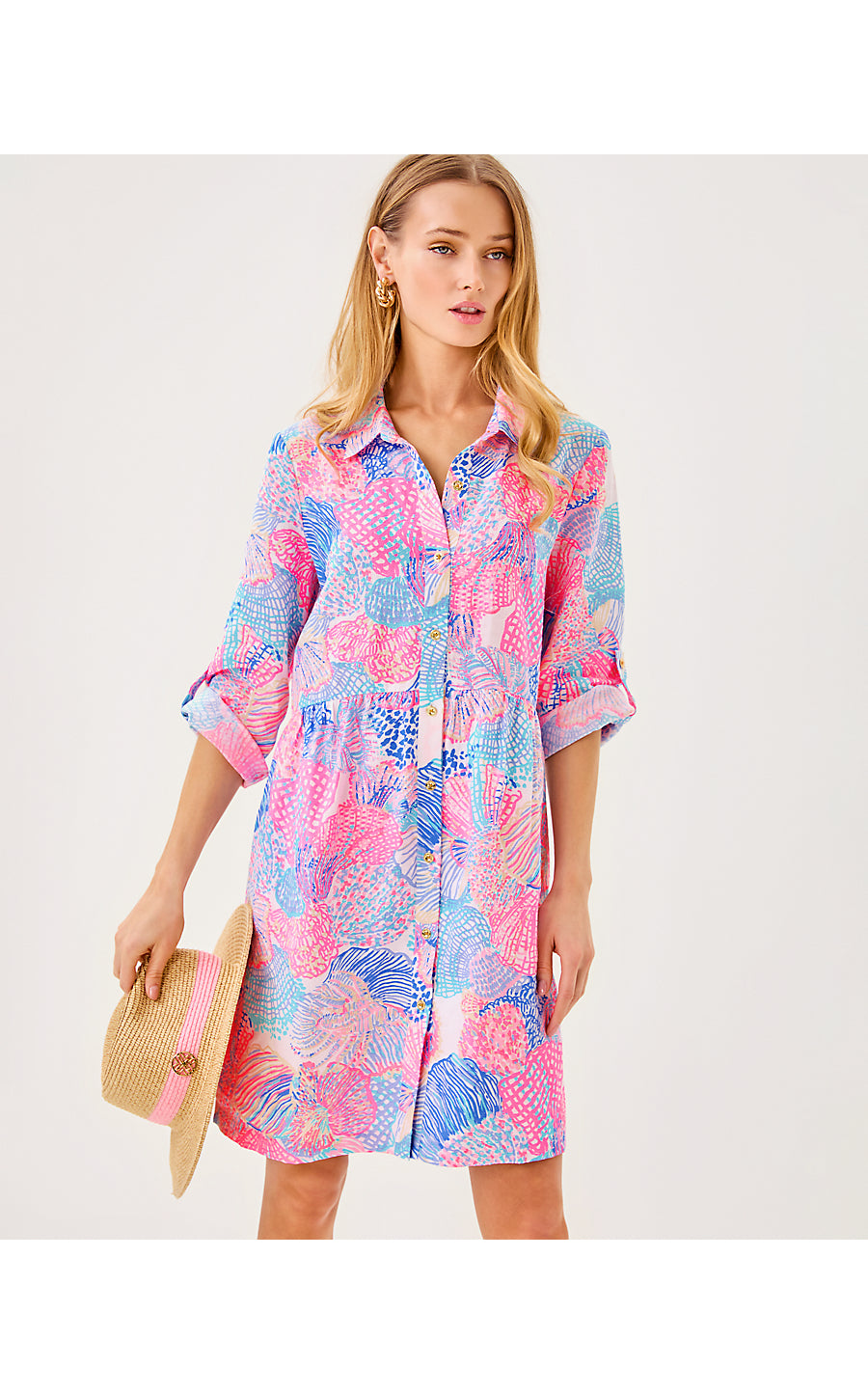 SHAELA DRESS, MULTI ROAR OF THE SEAS
