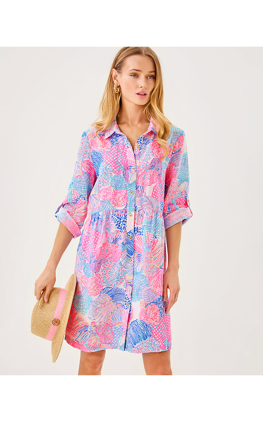 SHAELA DRESS, MULTI ROAR OF THE SEAS
