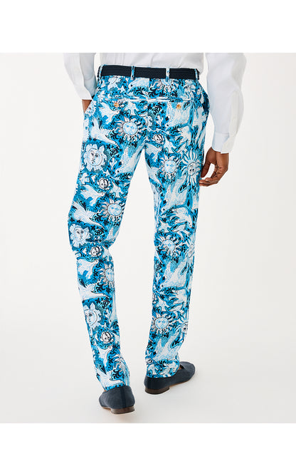 MENS STUFF MIZNER STRETCH PANT, BELLEVUE BLUE LILLY GULLS