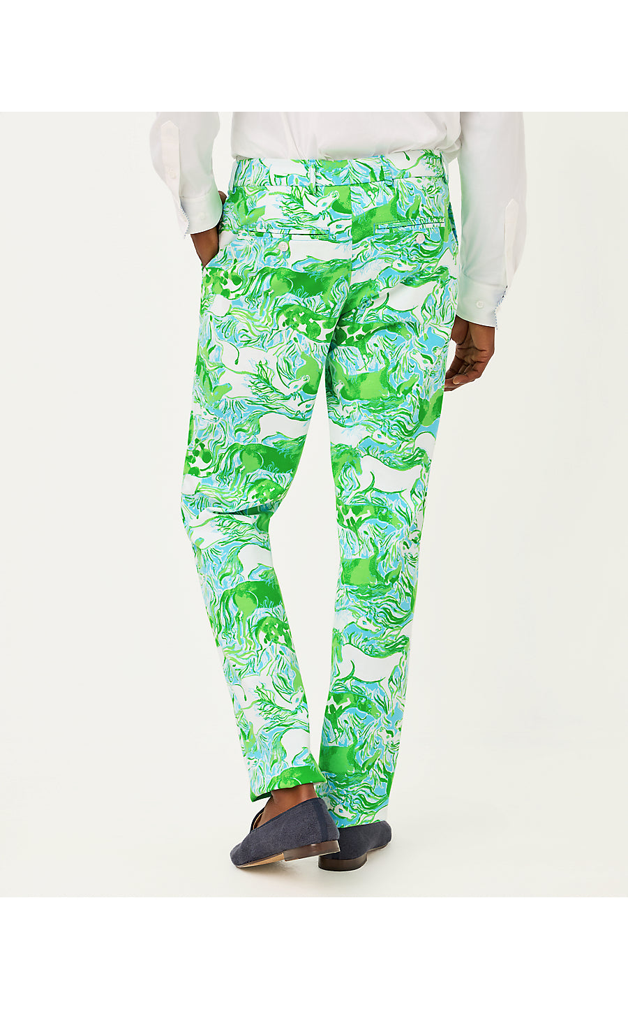 MENS STUFF MIZNER STRETCH PANT, CAPRI BLUE GALLOPING GALS