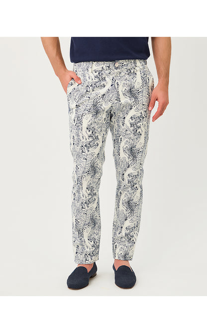 MENS STUFF MIZNER STRETCH PANT, COCONUT LIL PALM PROWL