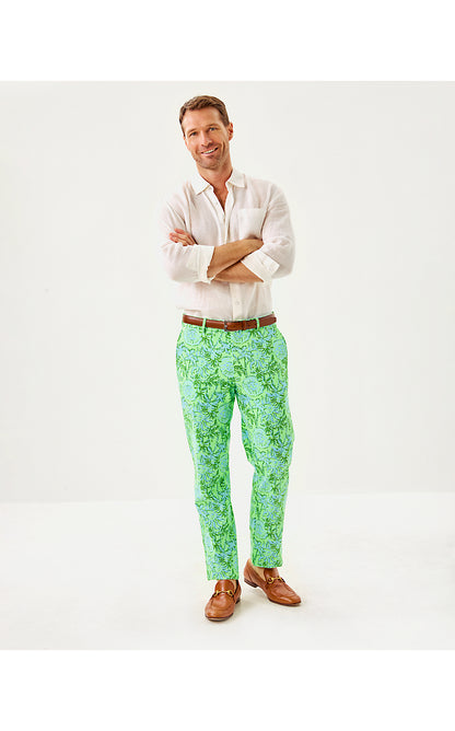 MENS STUFF MIZNER STRETCH PANT, COOL MINT CATCHIN RAYS