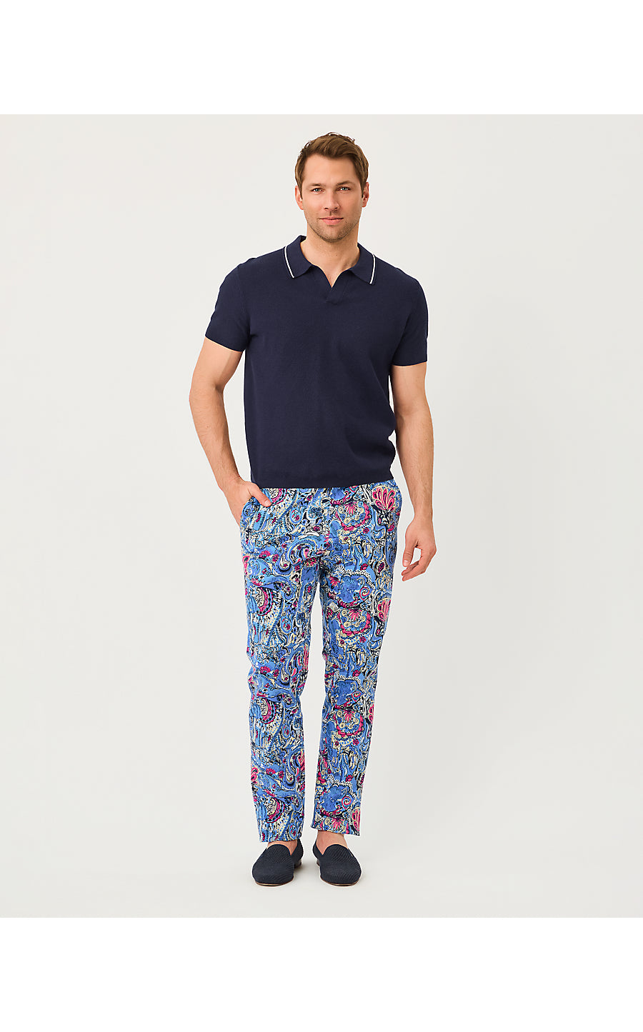 MENS STUFF MIZNER STRETCH PANT, MULTI PAISLEY PARADE