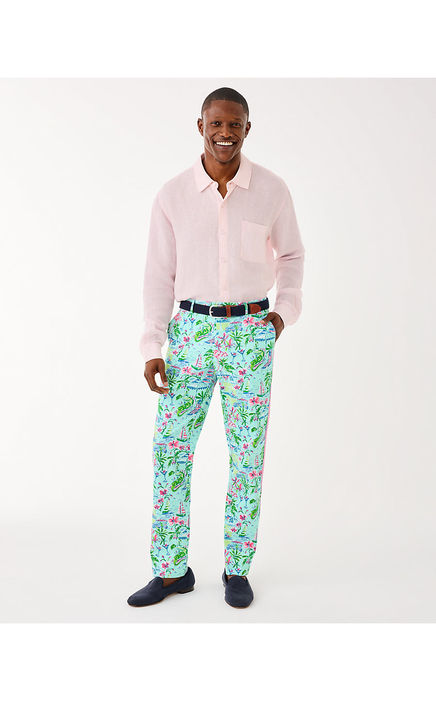 MENS STUFF MIZNER STRETCH PANT, SALT POND BLUE SUNNY DEE