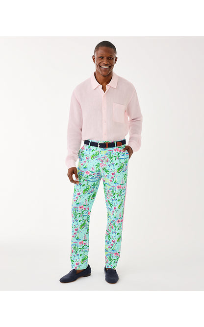 MENS STUFF MIZNER STRETCH PANT, SALT POND BLUE SUNNY DEE