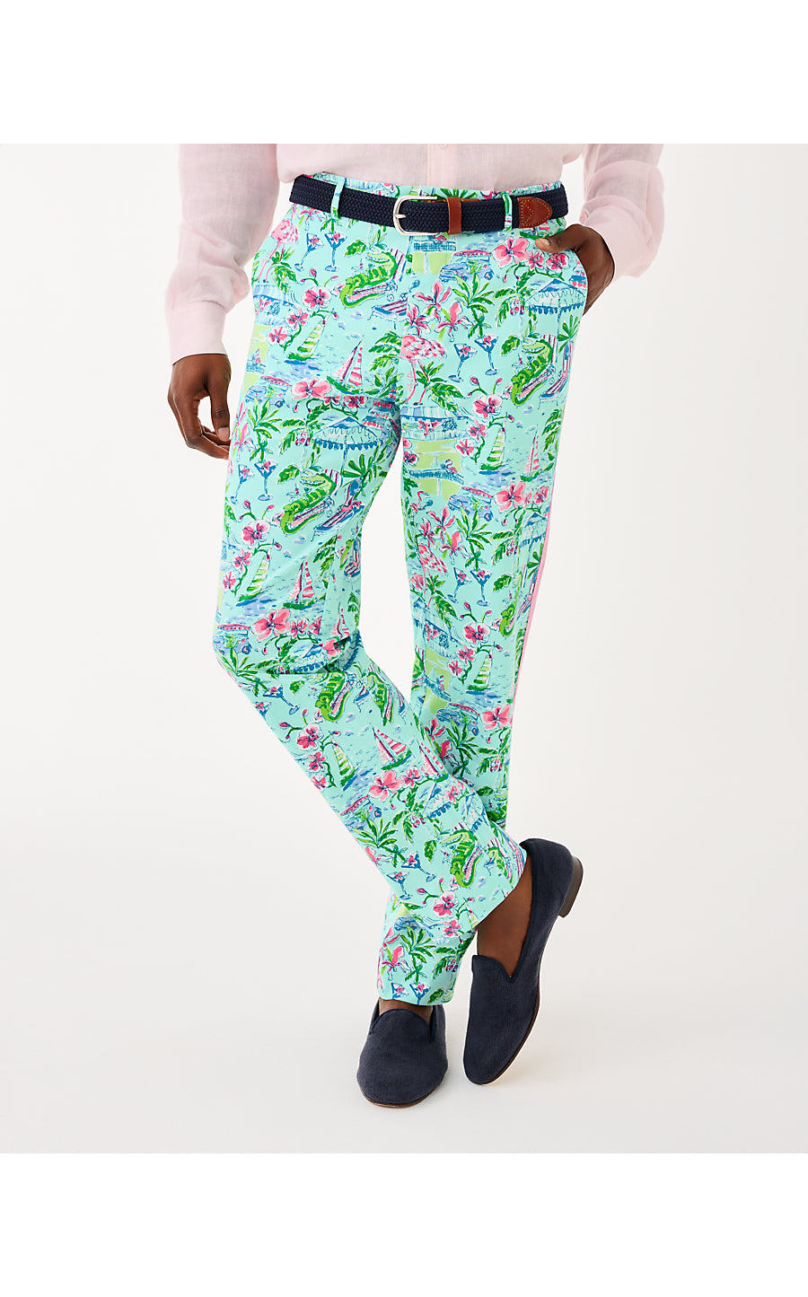 MENS STUFF MIZNER STRETCH PANT, SALT POND BLUE SUNNY DEE