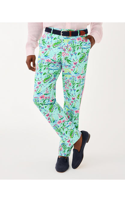 MENS STUFF MIZNER STRETCH PANT, SALT POND BLUE SUNNY DEE