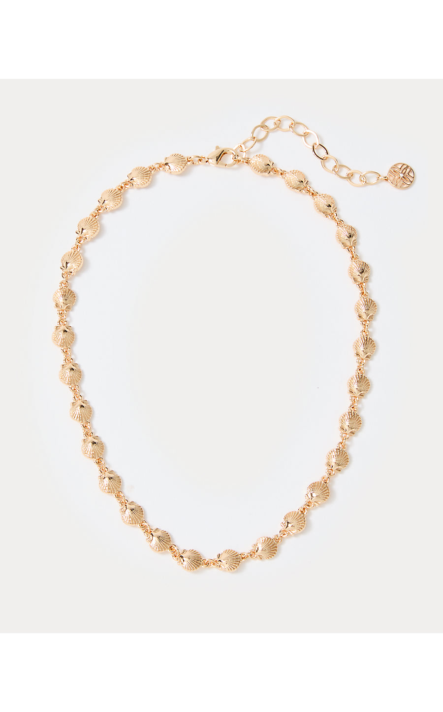 COOL AS SHELL NECKLACE, GOLD METALLIC