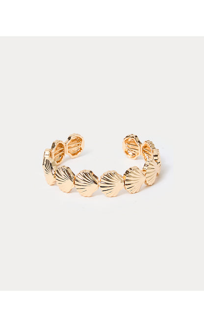 COOL AS SHELL BRACELET, GOLD METALLIC
