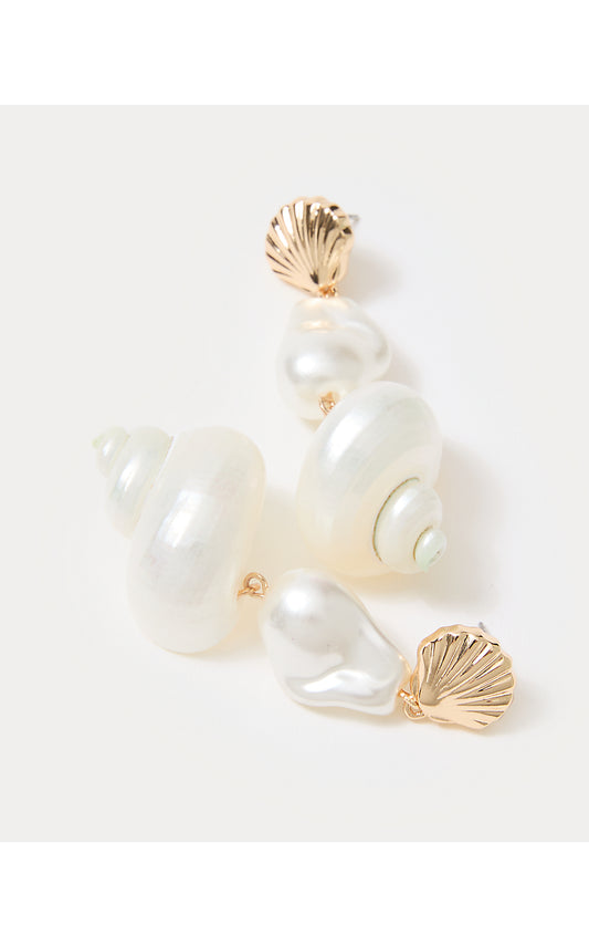 SUMMER SERENADE DROP EARRINGS, RESORT WHITE