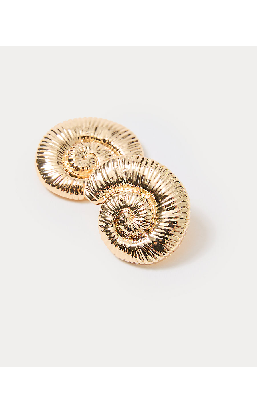 BAREFOOT BEACHCOMBER EARRINGS, GOLD METALLIC