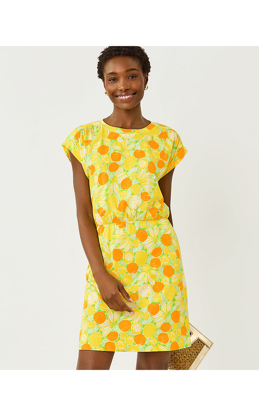 MELLI DRESS, ISLAND PALM ZESTY