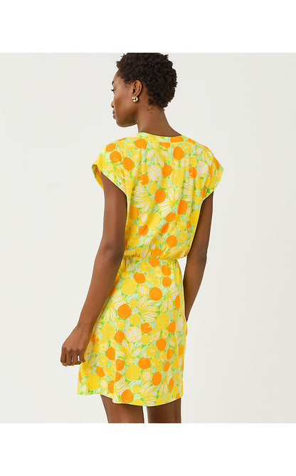 MELLI DRESS, ISLAND PALM ZESTY
