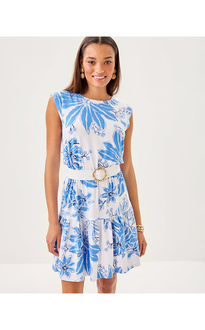 DANVILLE DRESS, RESORT WHITE JET SET JUNGLE