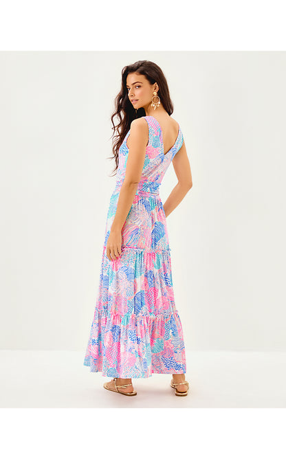 SKYLAR MIDI DRESS, MULTI ROAR OF THE SEAS