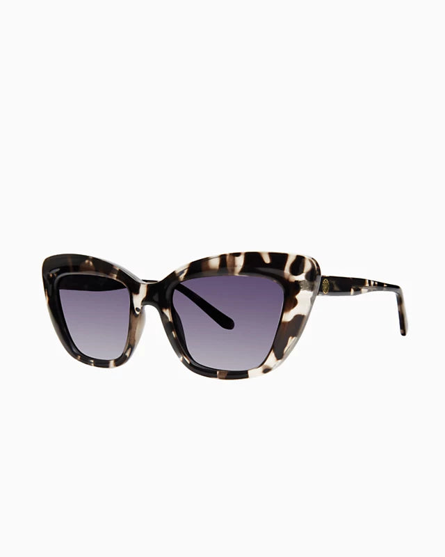 ALOHA ROCK- BLACK TORTOISE/BLUE FL MIRROR