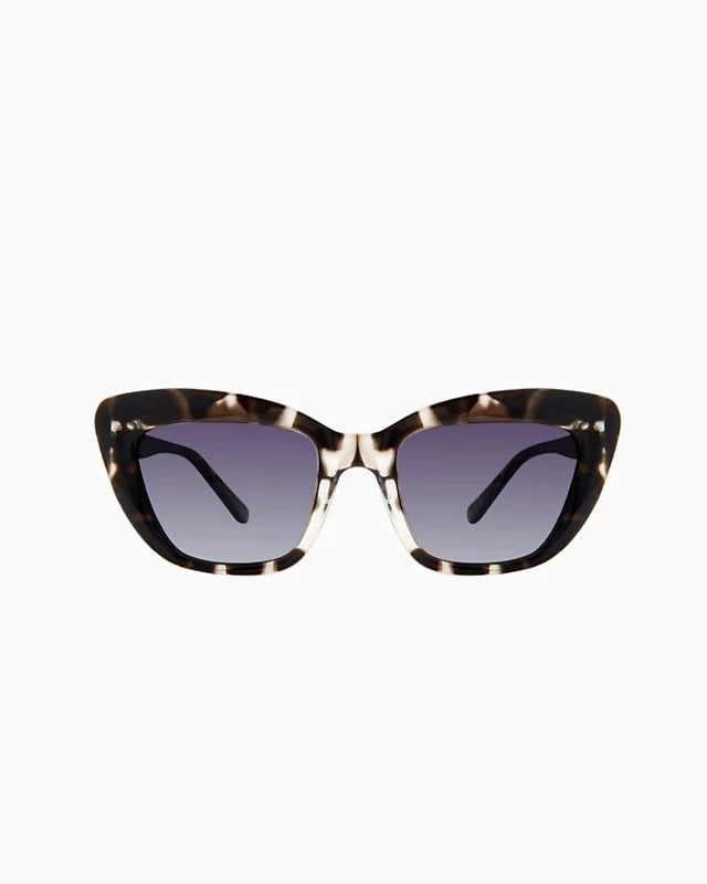 ALOHA ROCK- BLACK TORTOISE/BLUE FL MIRROR