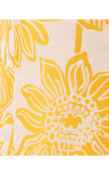 ALBRIGHT SHIFT, RESORT WHITE VIA SUNNY JACQUARD