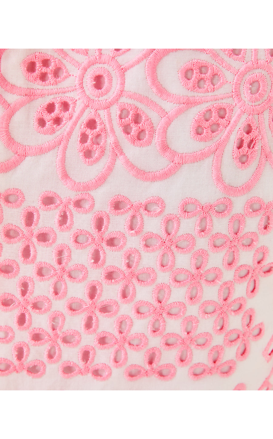 GERAD SHIFT, CONCH SHELL PINK PATCHWORK EYELET