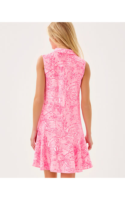 ELLOWYN LINEN DRESS, CONCH SHELL PINK PENNYS PLAYGROUND