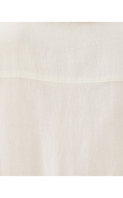 ELLOWYN LINEN DRESS, RESORT WHITE