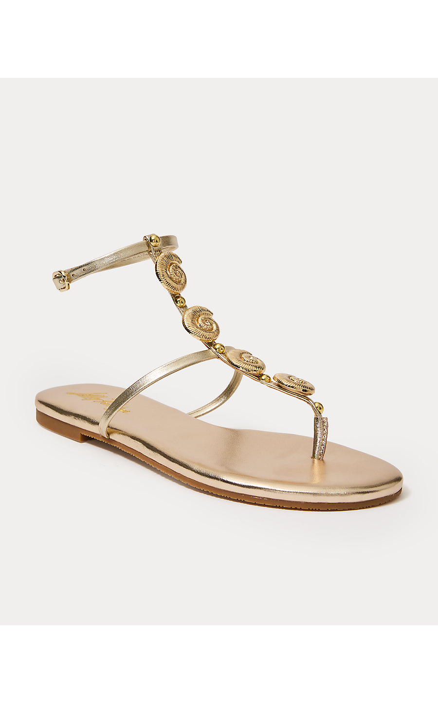 DYLANN SANDAL, GOLD METALLIC