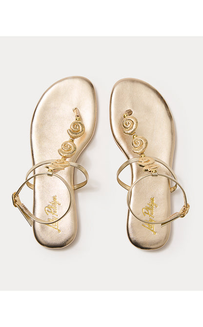 DYLANN SANDAL, GOLD METALLIC