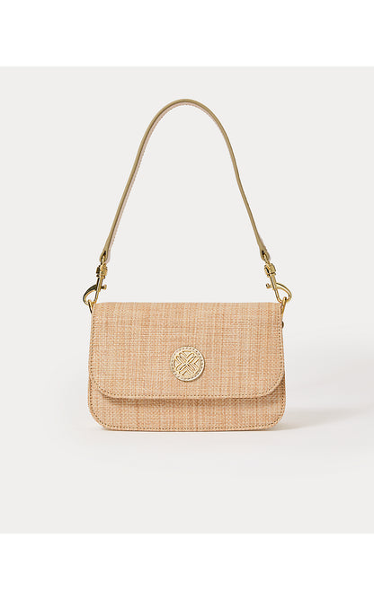 PALEY STRAW SHOULDER BAG, NATURAL