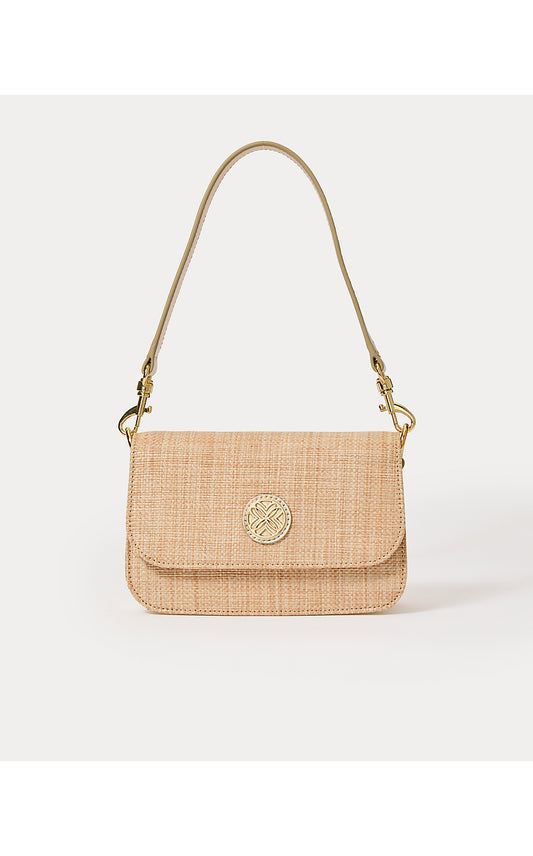 PALEY STRAW SHOULDER BAG, NATURAL