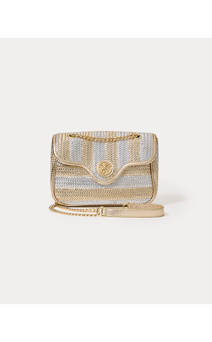 CORA CROSSBODY, GOLD METALLIC X SILVER METALLIC