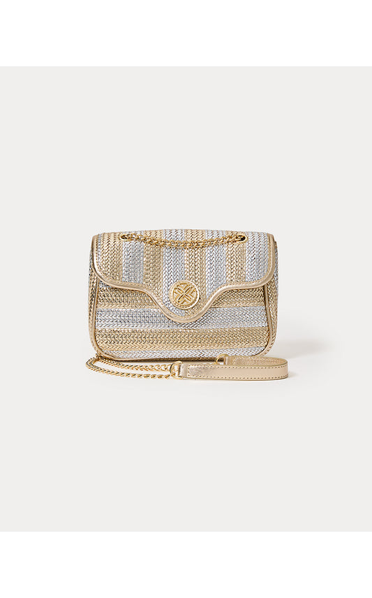 CORA CROSSBODY, GOLD METALLIC X SILVER METALLIC
