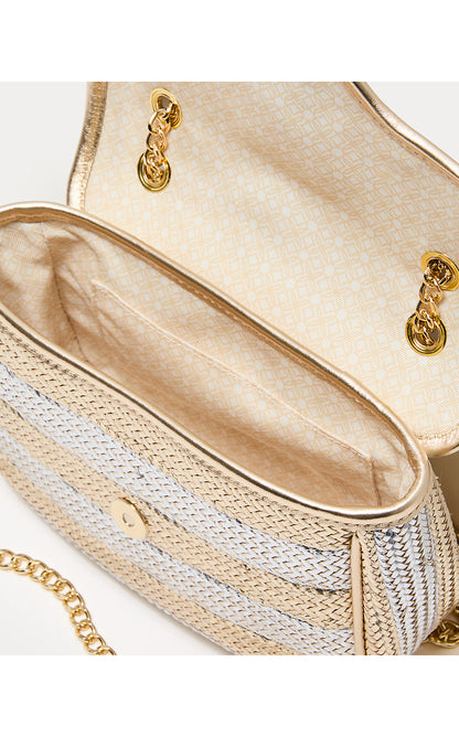 CORA CROSSBODY, GOLD METALLIC X SILVER METALLIC