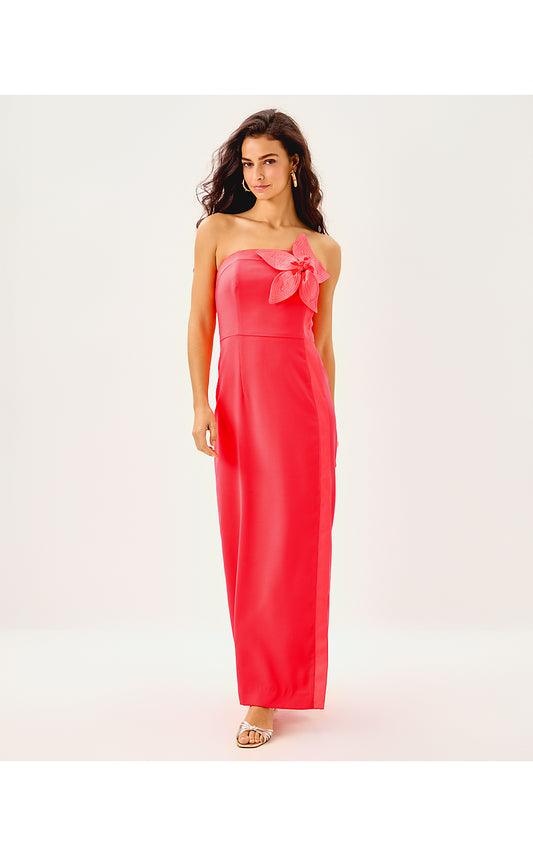 ANASOPHIA MAXI DRESS, CANE CORAL