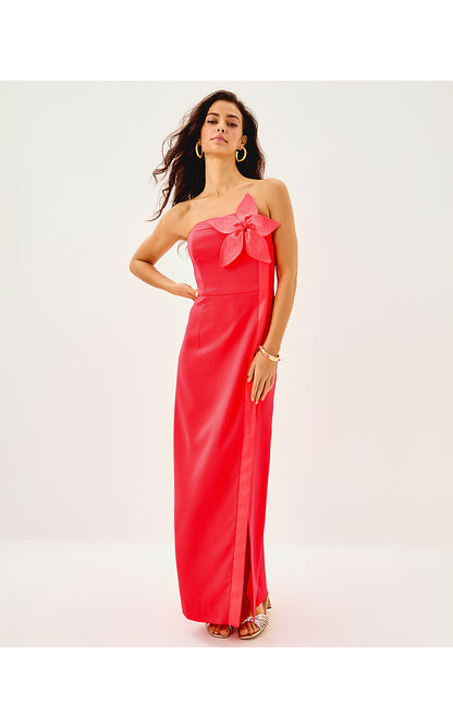 ANASOPHIA MAXI DRESS, CANE CORAL