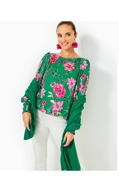 LANELLE WRAP, FIDDLE LEAF GREEN