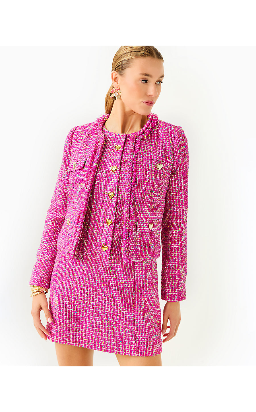 KAVITA BOUCLE JACKET, ELDERFLOWER BLOSSOM BUNGALOW BOUCLE
