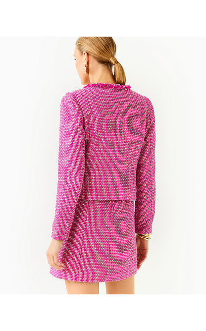 KAVITA BOUCLE JACKET, ELDERFLOWER BLOSSOM BUNGALOW BOUCLE