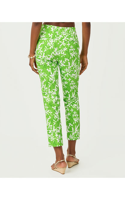 NANCEE CROP PANT, CROCODILE GREEN LIZA