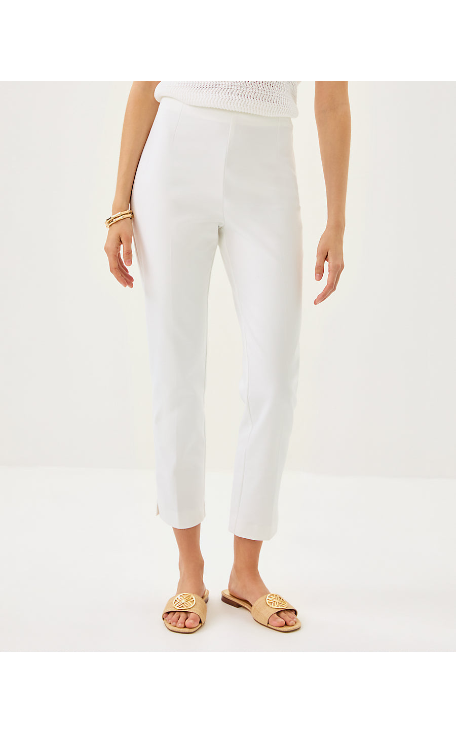 NANCEE CROP PANT, RESORT WHITE